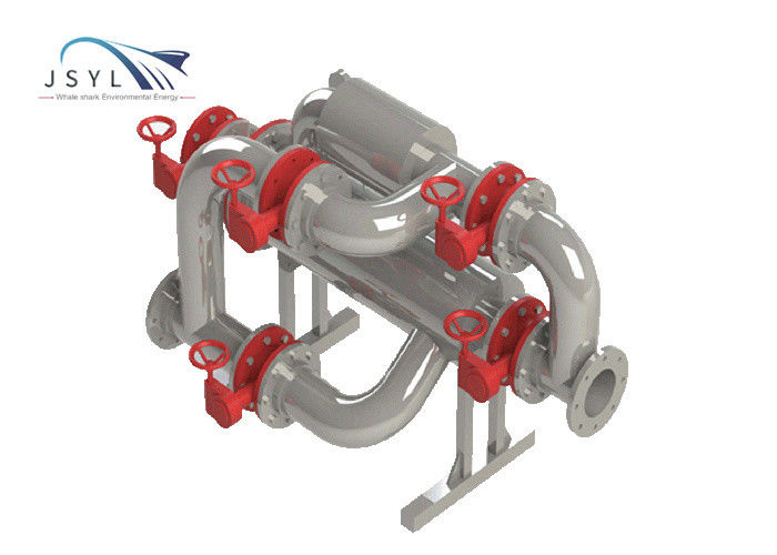 فیلتر شستشوی دستی 1-500m3/H 304 Stainless Steel Duplex Strainer